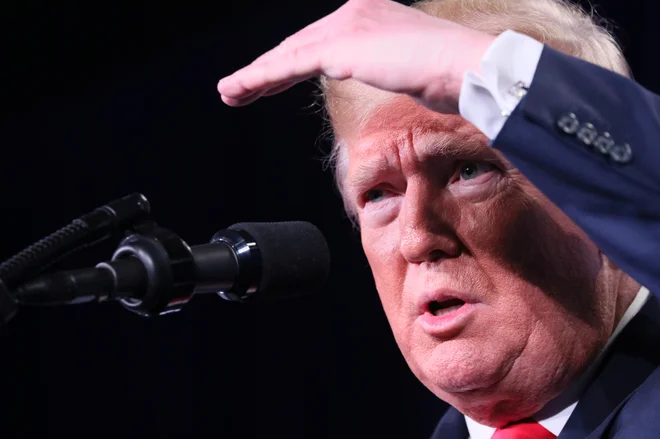 Ameriški predsednik Donald Trump v Washingtonu. FOTO: Jonathan Ernst/Reuters