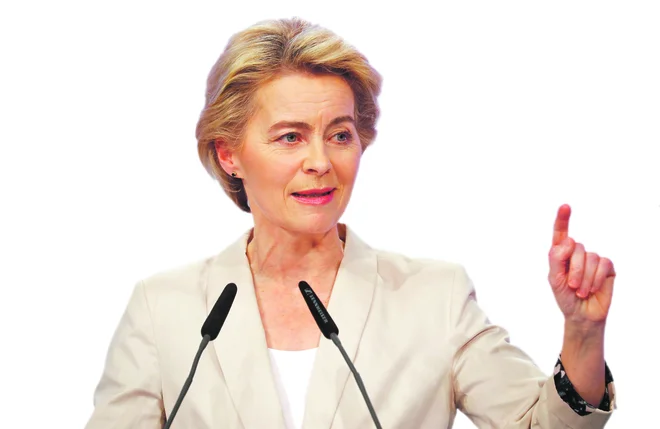 EU Commission President Ursula von der Leyen speaks at the Christian Democratic Union (CDU) party congress in Leipzig, Germany, November 22, 2019. REUTERS/Hannibal Hanschke