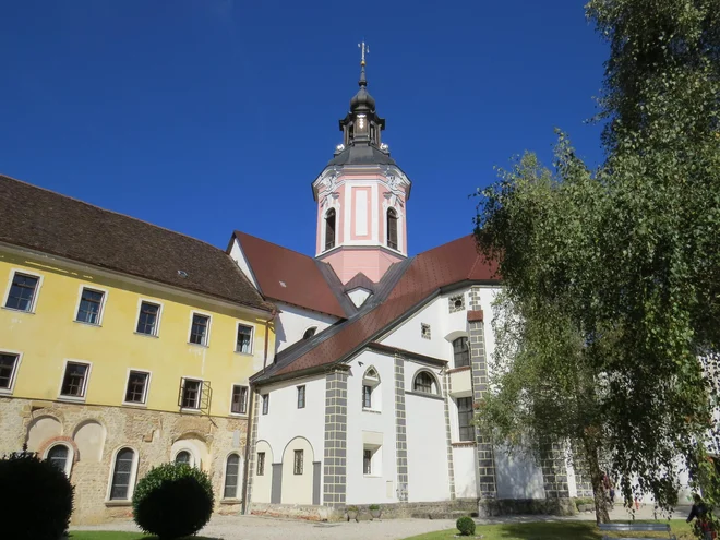 Bazilika Žalostne matere božje v Stični. FOTO: Bojan Rajšek/Delo