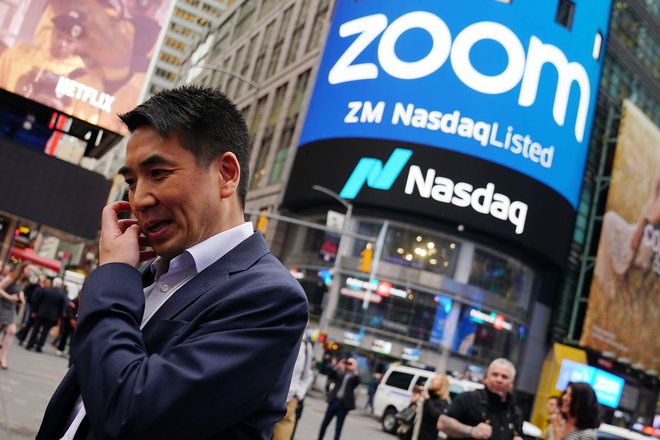 Eric Yuan, direktor podjetja Zoom Video Communications. FOTO: Reuters