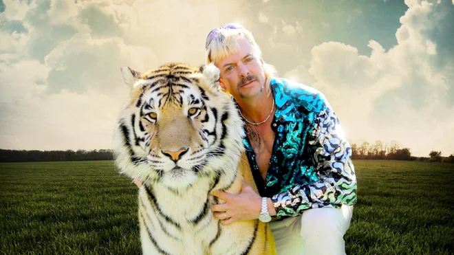 Joe Exotic je glavni junak serije, trenutno je v zaporu. FOTO: Promocijsko gradivo