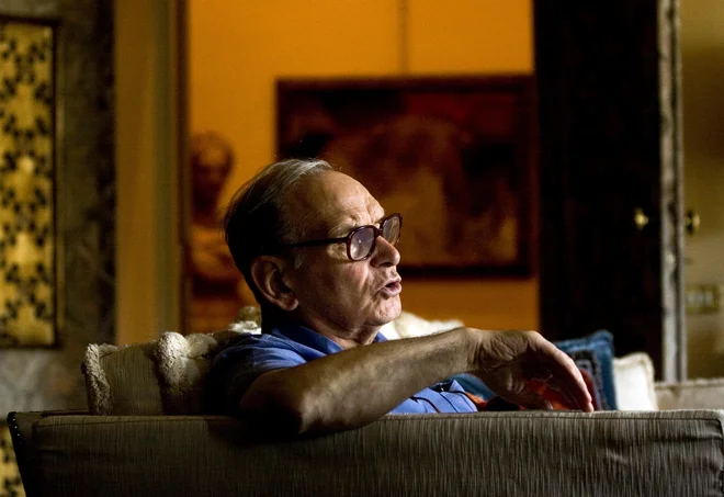 In memoriam: skladatelj Ennio Morricone. Za mnoge Morricone ni bil samo glasbeni genij, vizionar. Bil je kulturna ikona, kakršnih ne bomo imeli nikoli več. FOTO: Voranc Vogel/Delo