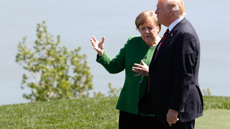 Fotografija: Angela Merkel in Donald Trump
Foto Reuters