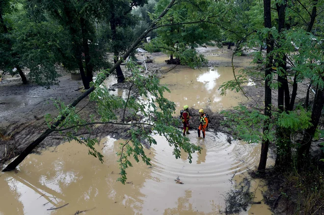 Poplave so sledile vročinskemu valu. FOTO: Boris Horvat/AFP