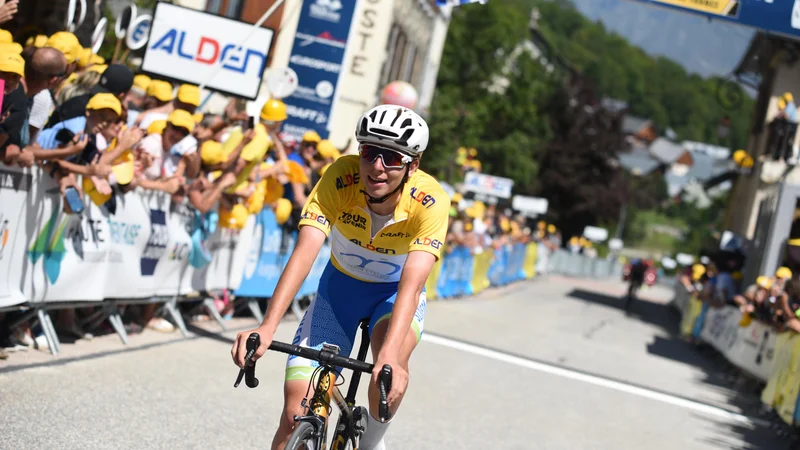 Fotografija: Tadej Pogačar je v rumeni majici končal Tour de l'Avenir. FOTO: Elisa Haumesser