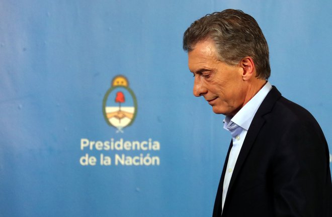 Argentinski predsednik Mauricio Macri. FOTO: Marcos Brindicci/Reuters