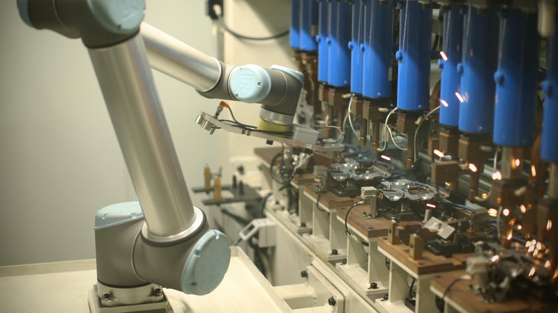 Fotografija: Robot iz proizvodnje podjetja TPV. FOTO: Jure Eržen