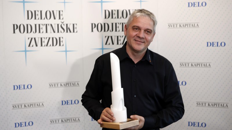 Fotografija: Lanski in prvi dobitki nagrade Delova podjetniška zvezda je podjetje Dewesoft, ki ga vodita Andrej Orožen (na fotografiji) in Jure Knez. Foto Blaž Samec