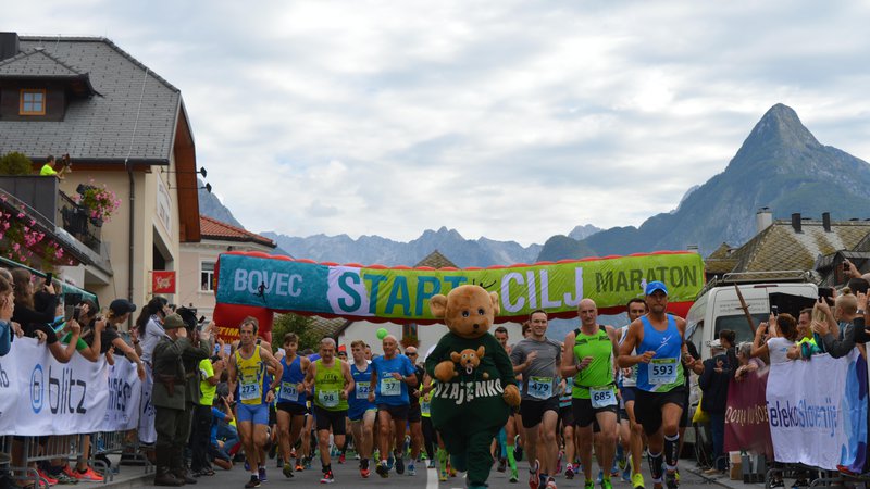 Fotografija: Bovec maraton je bil prvi rekreativni maraton v Sloveniji. Foto Bovec Maraton