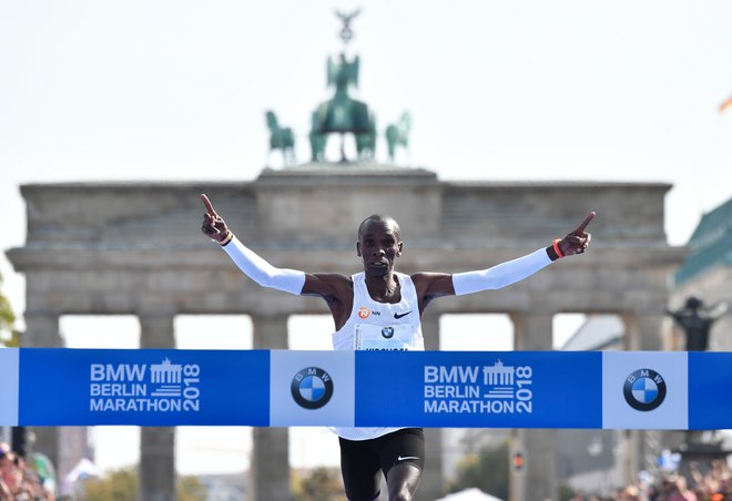 Kipchoge je v Berlinu zmagal že trikrat. FOTO: John Macdougall/AFP