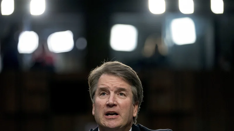 Fotografija: Potrditev Bretta Kavanaugha za vrhovnega sodnika je na tnalu. FOTO: Andrew Harnik/AP