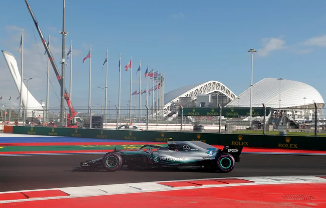 Valtteri Bottas je v kvalifikacijah zmagal drugič letos. FOTO: Maksim Šemetov/Reuters