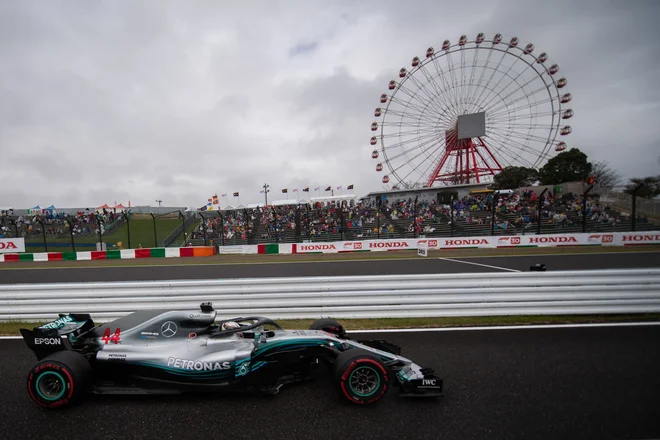 Lewis Hamilton si je kvalifikacijsko konkurenco pokoril osmič letos. FOTO: Martin Bureau/AFP