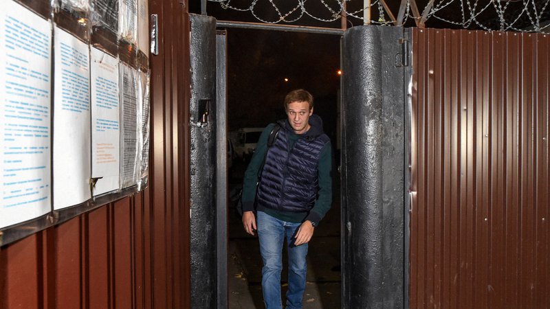 Fotografija: Aleksej Navalni je bil v zaporu 50 dni. FOTO: Vasily Maximov/Afp