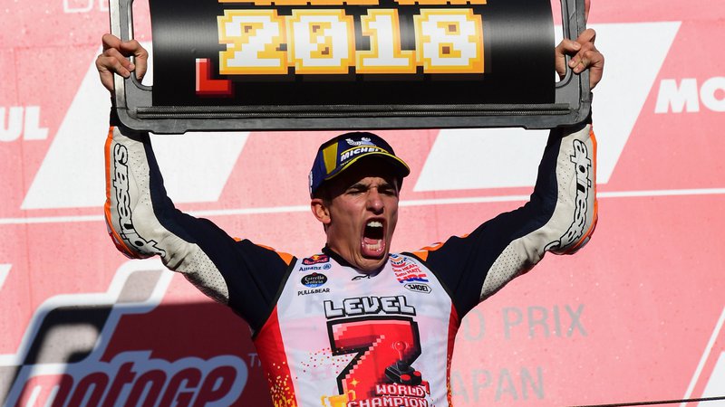 Fotografija: Marcu Marquezu je spodletelo le leta 2015, ko je bil tretji za Jorgejem Lorenzom in Valentinom Rossijem. FOTO: AFP