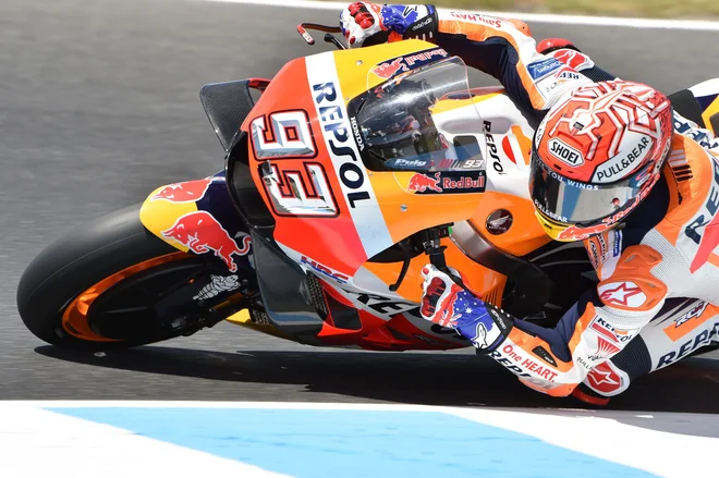 Marc Marquez je bil v kvalifikacijah razred zase. FOTO: Paul Crock/AFP