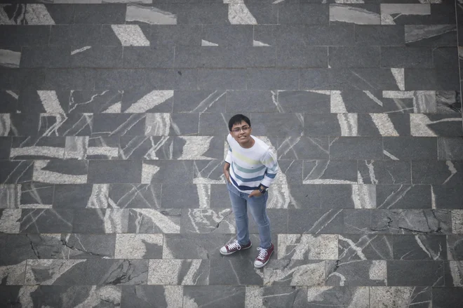 Tanmay Bakshi, 14-letni računalničar, ki v sodelovanju z IBM-om sodeluje na področju razvoja umete inteligence oz. nevronskih sistemov ali mrež. Foto Uroš Hočevar