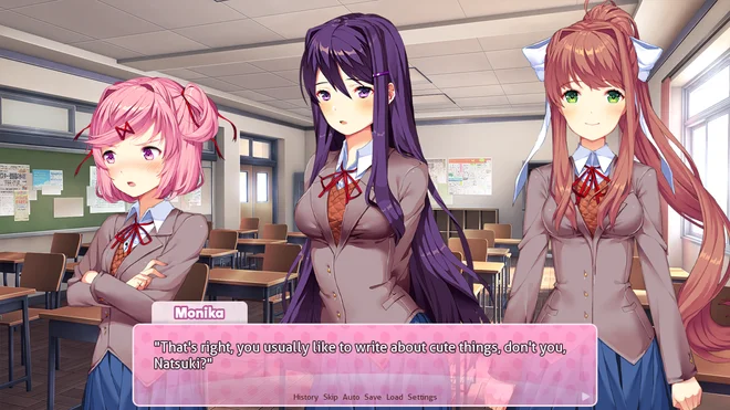 Na Hrvaškem je letos 13-letnik naredil samomor po igranju videoigre doki doki literature club. FOTO: Team Salvato