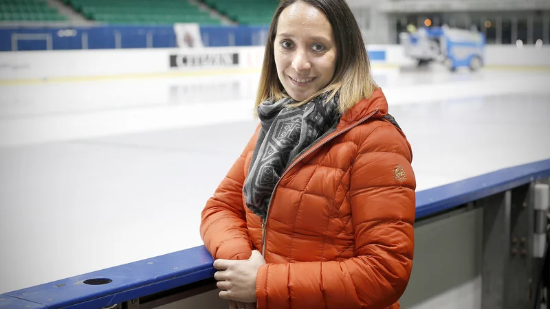 Fotografija: Teodora Poštič zdaj znanje uspešno prenaša na mlajše upe v Drsalnem klubu Celje. FOTO: Blaž Samec/Delo