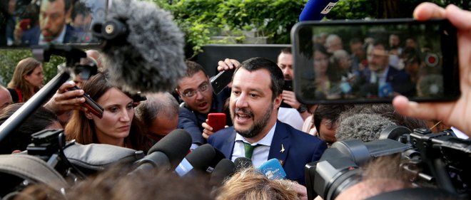 Matteo Salvini, najmočnejši politik na Apeninskem polotoku FOTO: Reuters