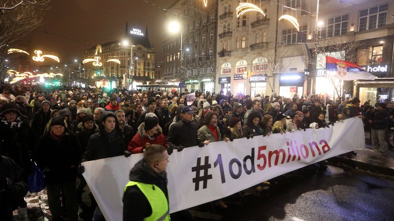 Fotografija: Prvi protest je potekal 8. decembra. FOTO: Reuters