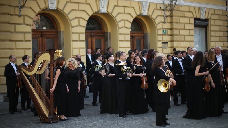 Fotografija: Orkester Slovenske filharmonije. FOTO: Jure Eržen/Delo