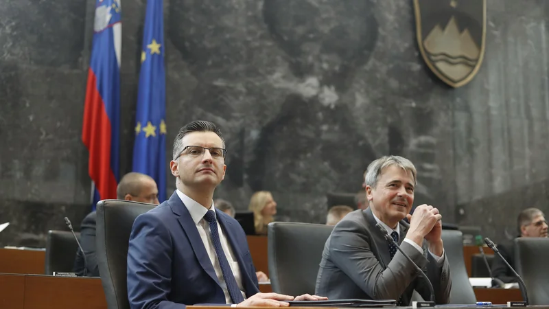 Fotografija: Premier Marjan Šarec. FOTO: Leon Vidic/Delo