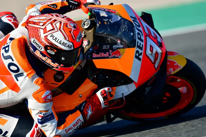 Marc Marquez je v drugo navdušil z novim rekordom kroga. FOTO: Giuseppe Cacace/AFP