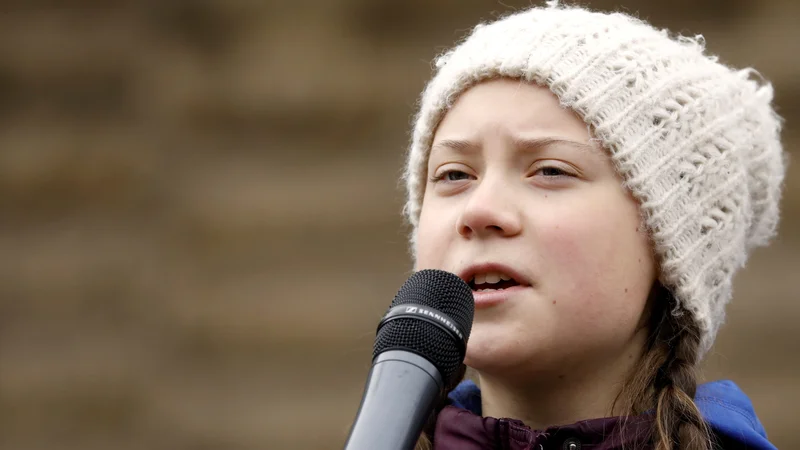 Fotografija: 16-letna aktivistka Greta Thunberg je sprožila mednarodno gibanje. FOTO Morris Macmatzen/Reuters