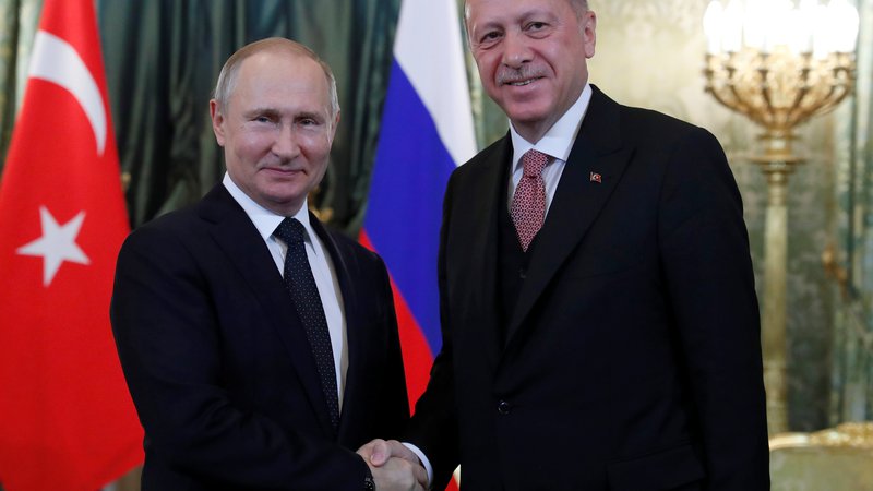 Fotografija: Erdoğan in Putin sta se letos srečala že tretjič. Foto: Reuters