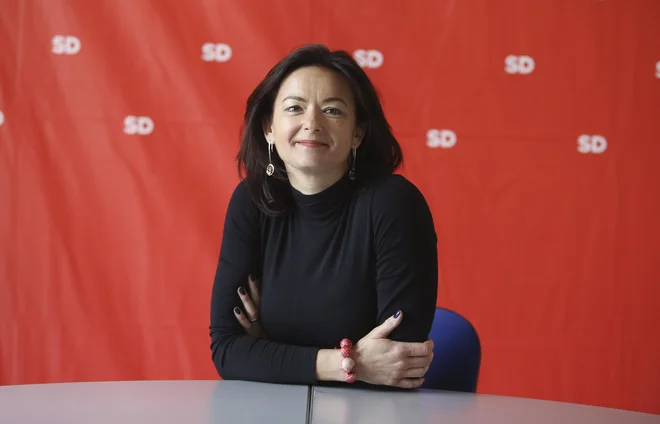 &raquo;Nepredvidljiva politika je verjetno celo okrepila mišljenje Evropejcev, da potrebujemo večjo povezanost,&laquo; pravi nosilka liste SD. FOTO: Jože Suhadolnik/Delo
