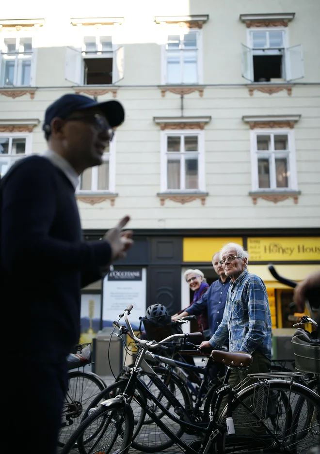 Luka Vidmar, poznavalec Vodnikove intelektualne zapuščine in pripovedovalec zgodb o pesnikovi Ljubljani. Foto Blaž Samec