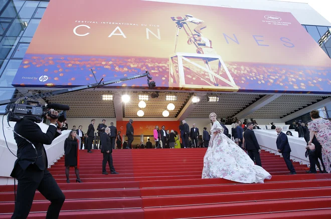 Največji zvezdniki se sprehodijo po znamenitih stopnicah, ki vodijo do canske filmske palače.<br />
Foto Reuters
