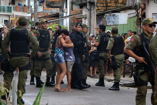 Število umorov v Braziliji je leta 2017 po poročanju <em>STA </em>doseglo rekordno raven s 64.000 umori. FOTO: Claudio Pinheiro/AFP