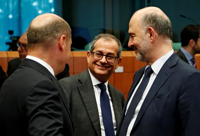 Italijanski finančni minister Giovanni Tria bo znova moral pojasnjevati zviševanje dolga. FOTO: Reuters