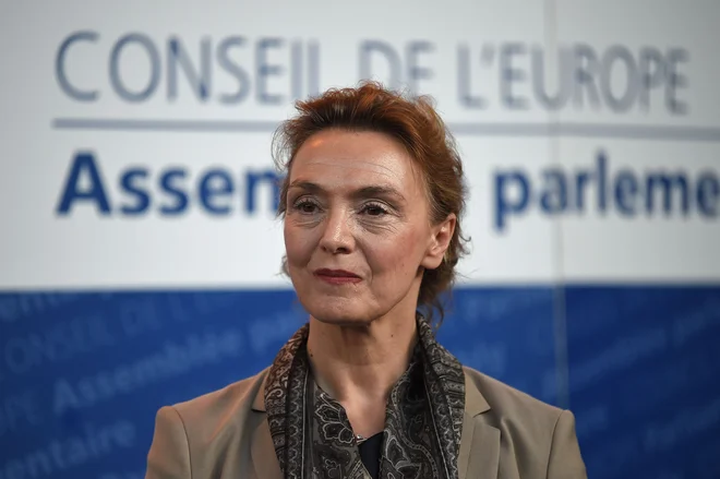 Marija Pejčinović Burić je postala druga ženska na čelu Sveta Evrope. FOTO: Patrick Hertzog/AFP