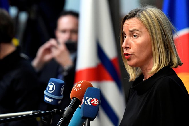 Visoka predstavnica EU za zunanjo politiko Federica Mogherini je ta teden potrdila, da je posebna namembna družba za trgovanje z Iranom postala operativna. FOTO: REUTERS/Piroschka van de Wouw