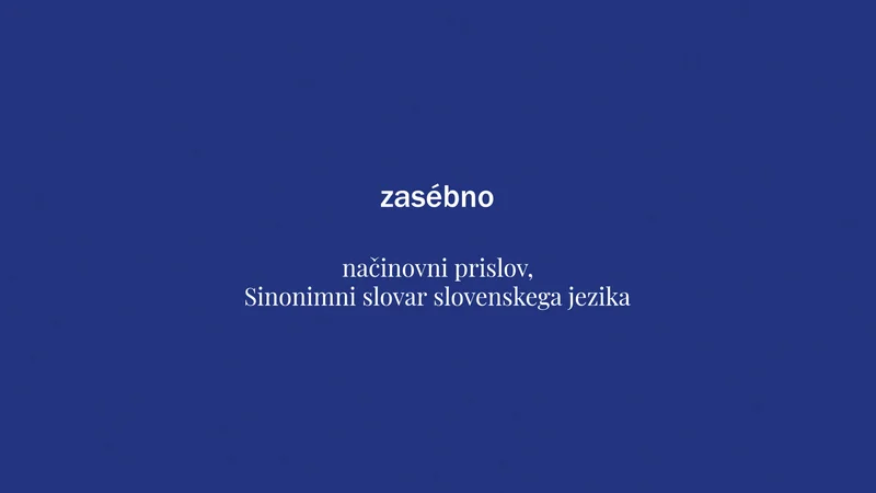 Fotografija: Beseda tedna je tokrat zasébno. FOTO: Delo