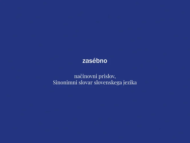 Beseda tedna je tokrat zasébno. FOTO: Delo