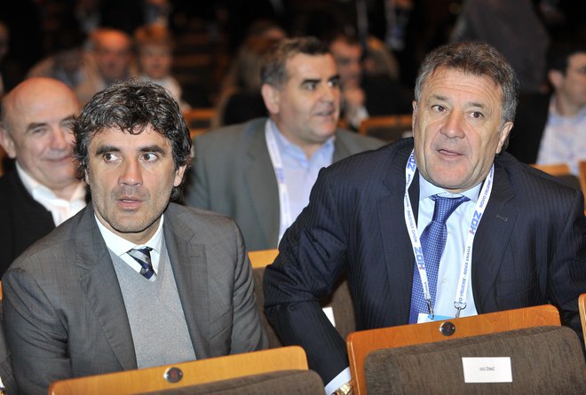 Zdravko Mamić (desno) naj bi bil v ozadju novih vlagateljev v ljubljansko Olimpijo. FOTO: Bruno Konjević/Cropix