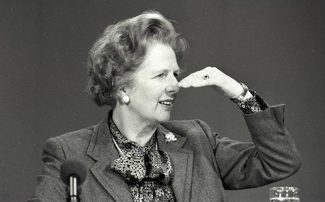 Konservativna stranka je pod vodstvom Margaret Thatcher trikrat zapored zmagala na volitvah. FOTO: Reuters