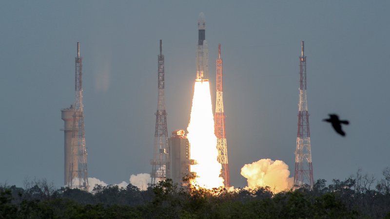 Fotografija: Indijska raketa z odpravo Čandrajan 2 FOTO P. Ravikumar Reuters