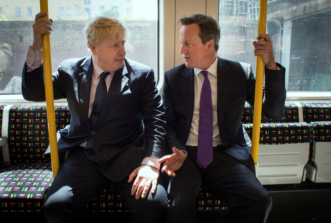Odločitev britanskega premiera Davida Camerona, da razpiše referendum o brexitu, je bila ena od ključnih prelomnic v karieri Borisa Johnsona. Foto: REUTERS/Stefan Rousseau