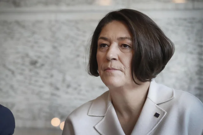 Violeta Bulc: &raquo;Janez Lenarčič je odličen diplomat. Uspešno sva sodelovala ves moj mandat. Žal mi je, da smo izgubili odličnega diplomata, ki jih kot Slovenija močno potrebujemo. Brez dvoma se bo tudi on izkazal kot dober komisar ter nadaljeval tradicijo dobrih komisarjev iz Slovenije.&laquo; FOTO: Leon Vidic