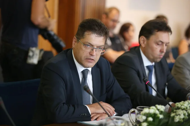 Predstavitev kandidata za evropskega komisarja iz Slovenije Janeza Lenarčiča pred parlamentarnim odborom za zadeve EU. FOTO: Leon Vidic/Delo