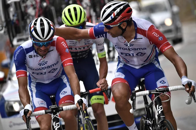 Thibaut Pinot je v solzah končal letošnji Tour. FOTO: AFP