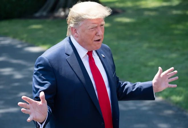 Tarča demokratskih napadov je republikanski predsednik Donald Trump. FOTO: Saul Loeb/AFP