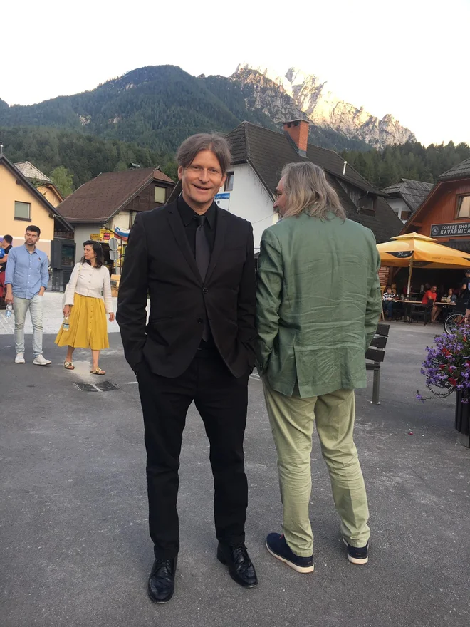 Igralec in režiser Crispin Glover in ruski filmski režiser Victor Kossakovsky prejemnik nagrade KGIFF za prispevek k svetovni kinematografiji, FOTO:Vesna Milek