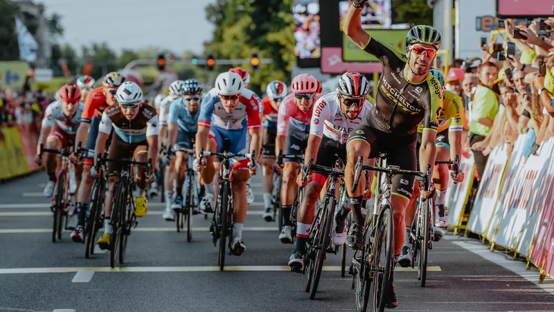 Fotografija: Luka Mezgec je dobil drugo etapo dirke po Poljski. Foto Szymon Gruchalski/Tour de Pologne