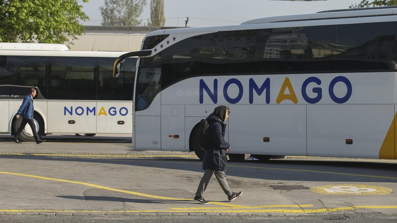 Fotografija: Avtobusi podjetja Nomago FOTO: Jože Suhadolnik/Delo